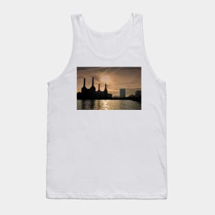 Battersea Power Station River Thames London Tank Top